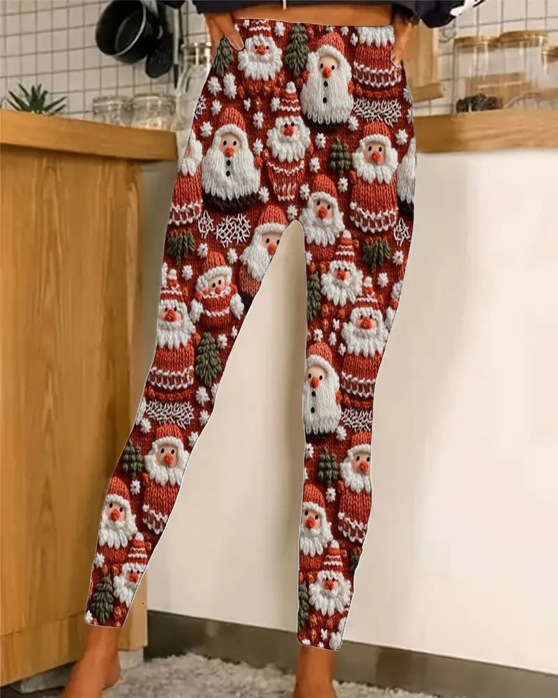 Women's Christmas Style Print Leggings