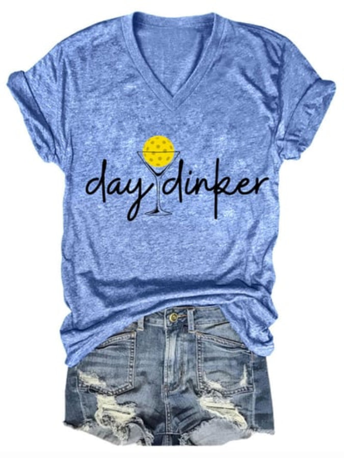 Women's Day Dinker Print T-shirt