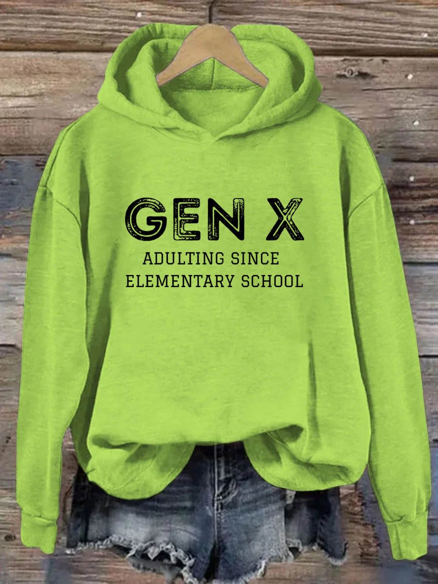 Gen X Erwachsen seit der Grundschule Hoodie