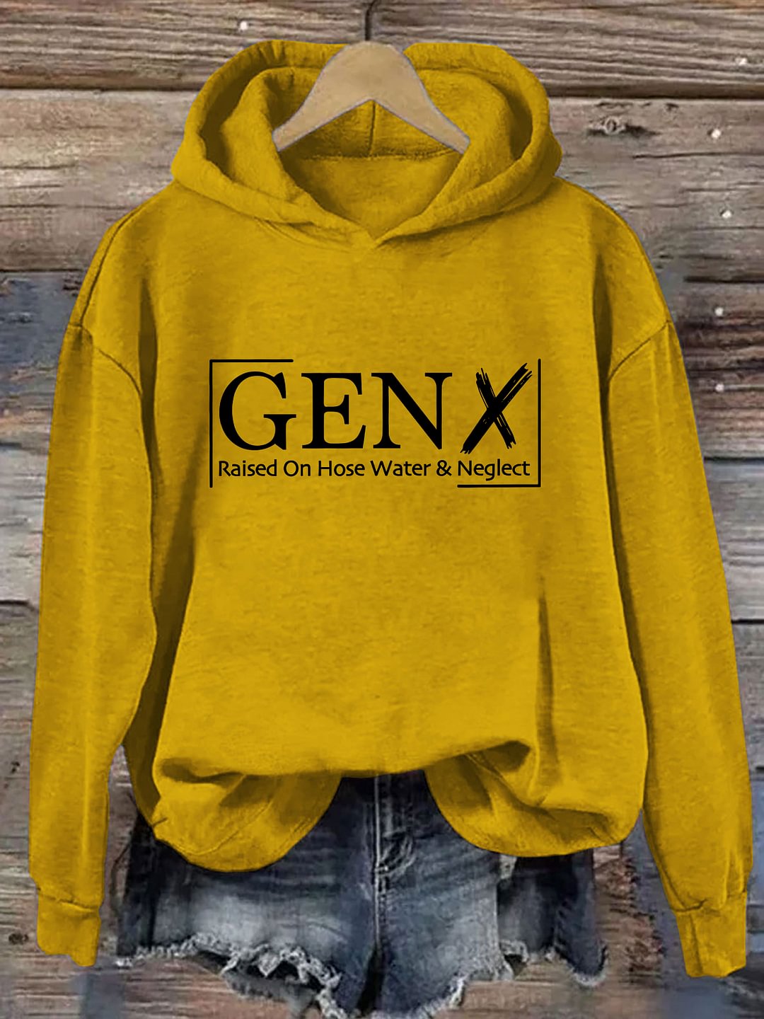 Gen X mit Schlauchwasser und Vernachlässigung aufgewachsen Hoodie