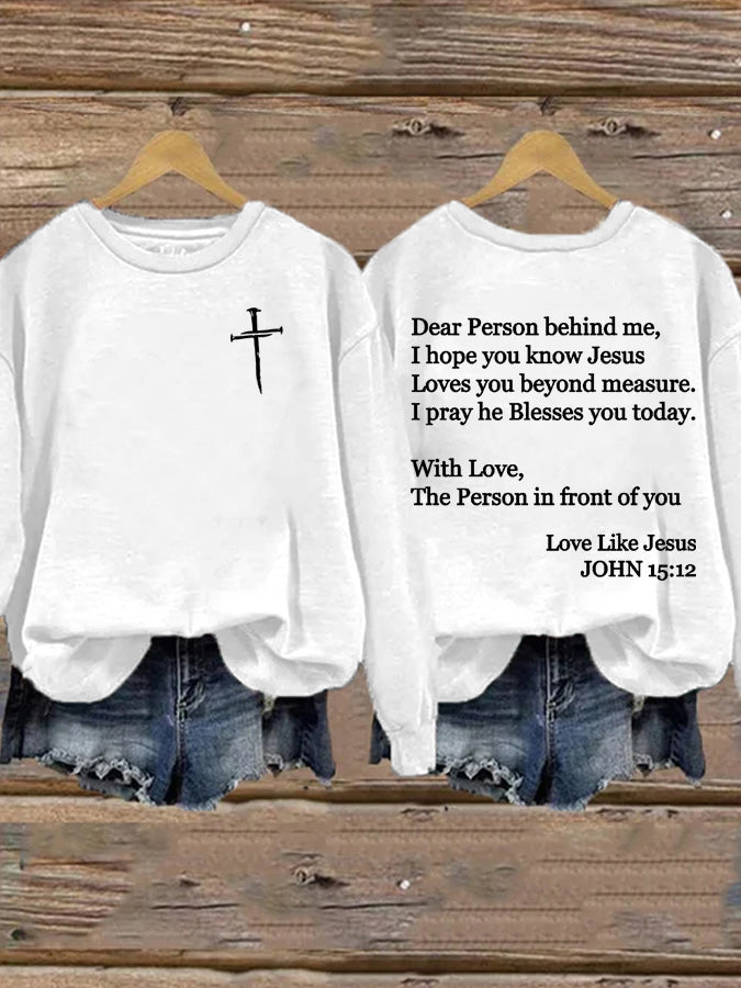 Women's Faith Printed Casual Sweatshirt