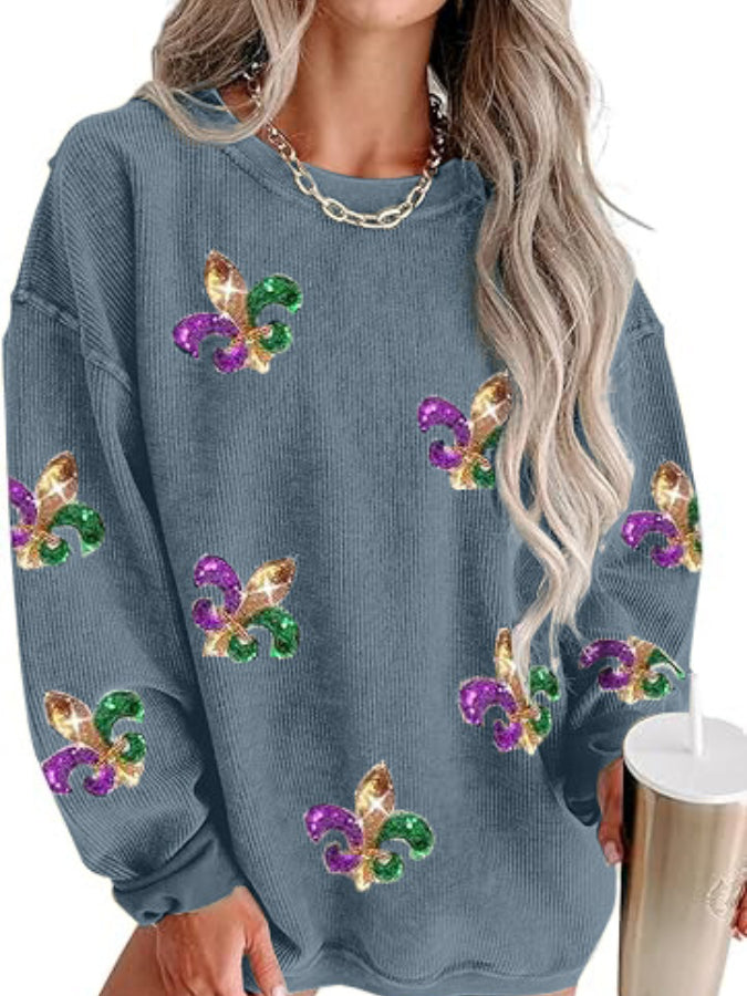 Women's Fashion Round Neck Casual Sweatshirt