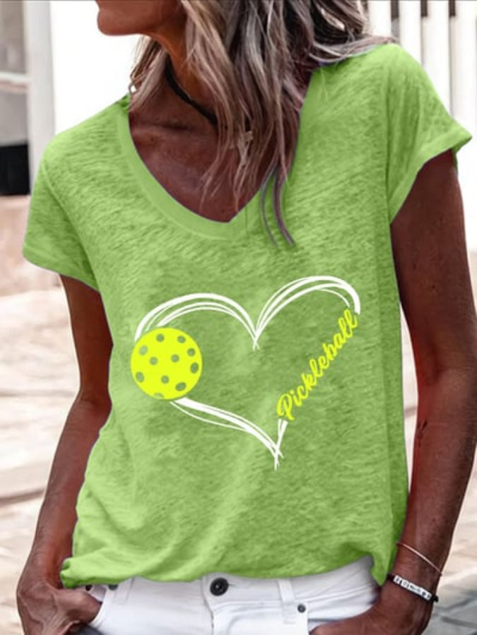 Women's Pickleball V-Neck T-Shirt