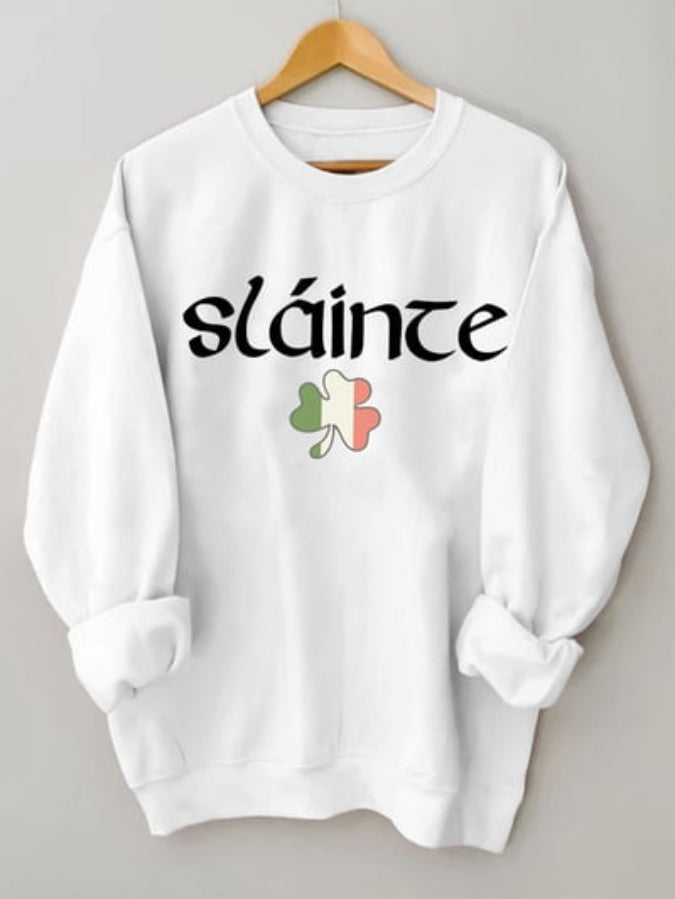 Women's St. Patrick's Day Slaince Print Sweatshirt