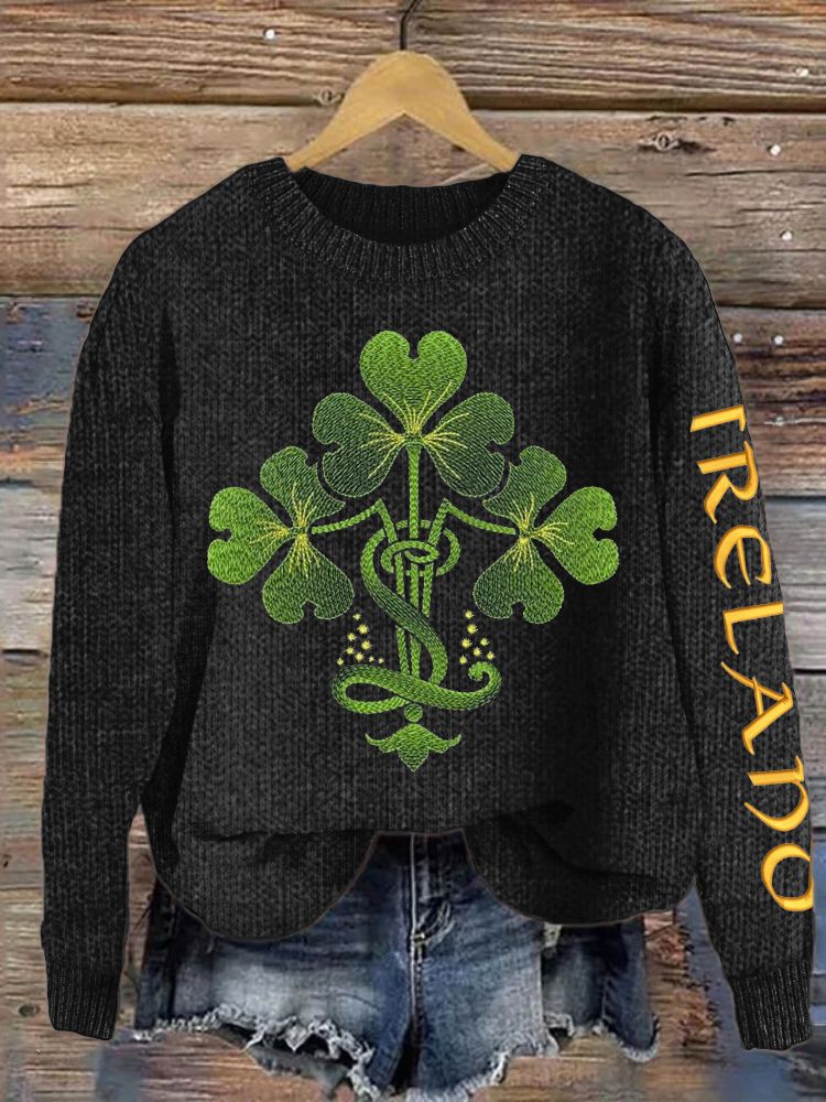 Women's St. Patrick’s Day Print Sweater