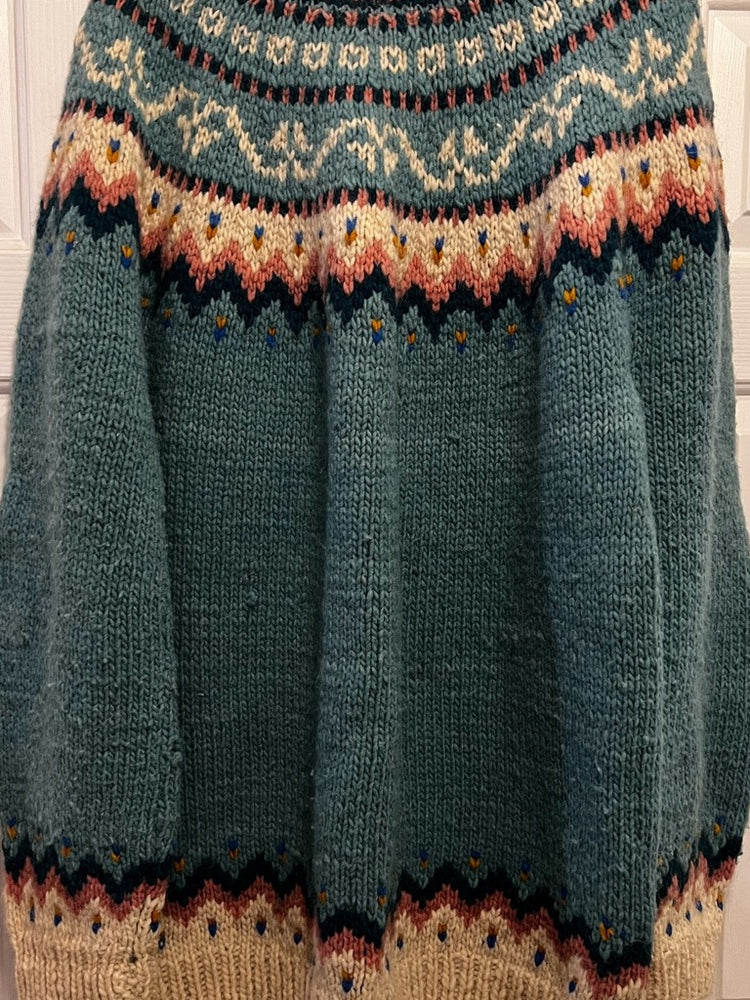 Vintage Fair Isle Sweater Cardigan