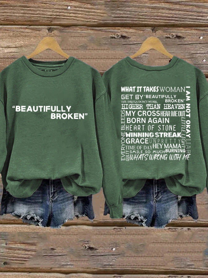 Women's Country Music Printed Casual Sweatshirt