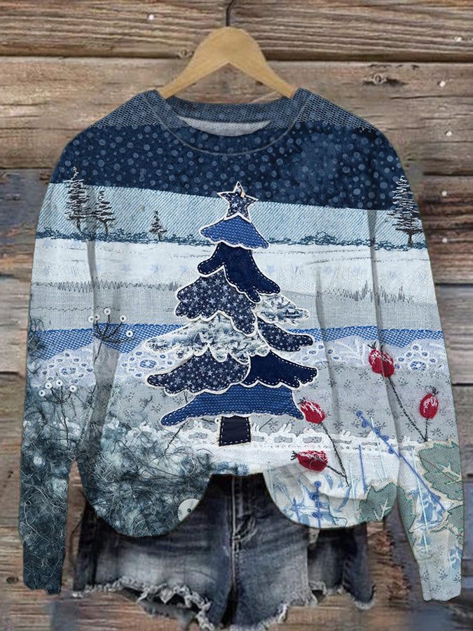 Women's Merry Christmas Print Casual Sweatshirt