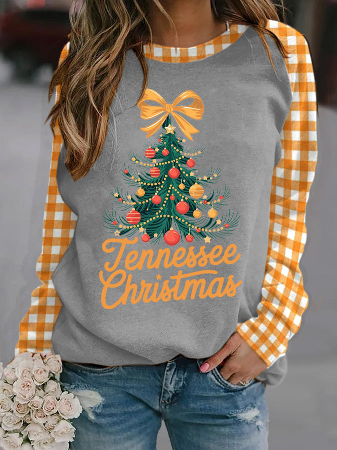 Women's Tennessee Christmas Print Sweatshirt