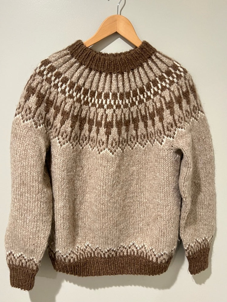 Hand-Knit Fair Isle Sweater