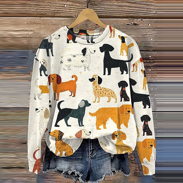 Women's Animal Style Print Sweatshirt