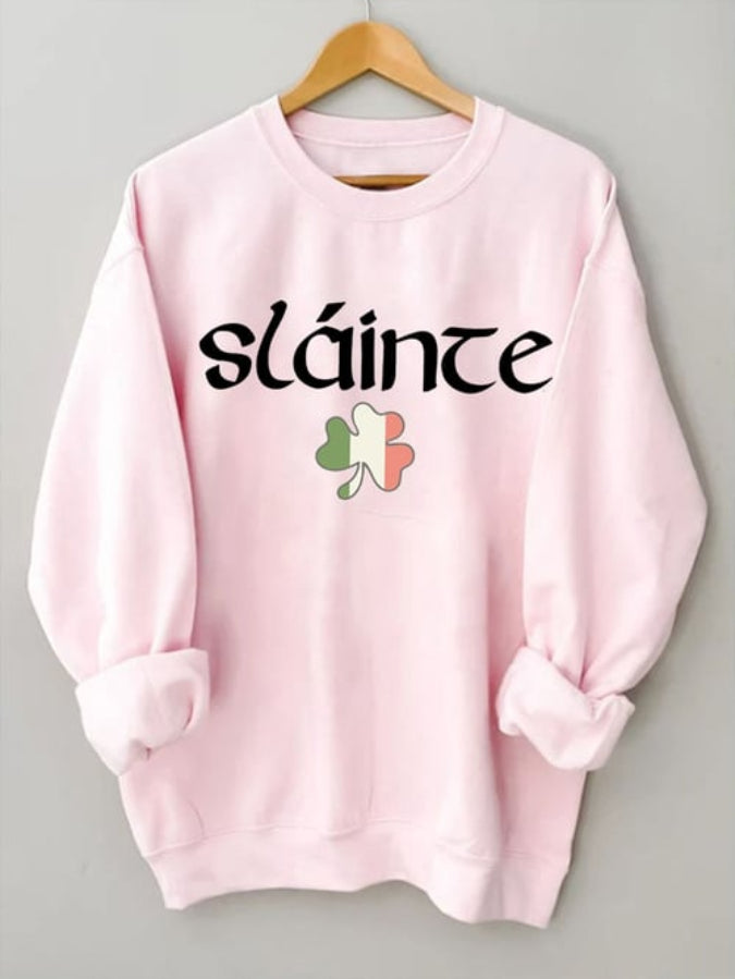 Women's St. Patrick's Day Slaince Print Sweatshirt