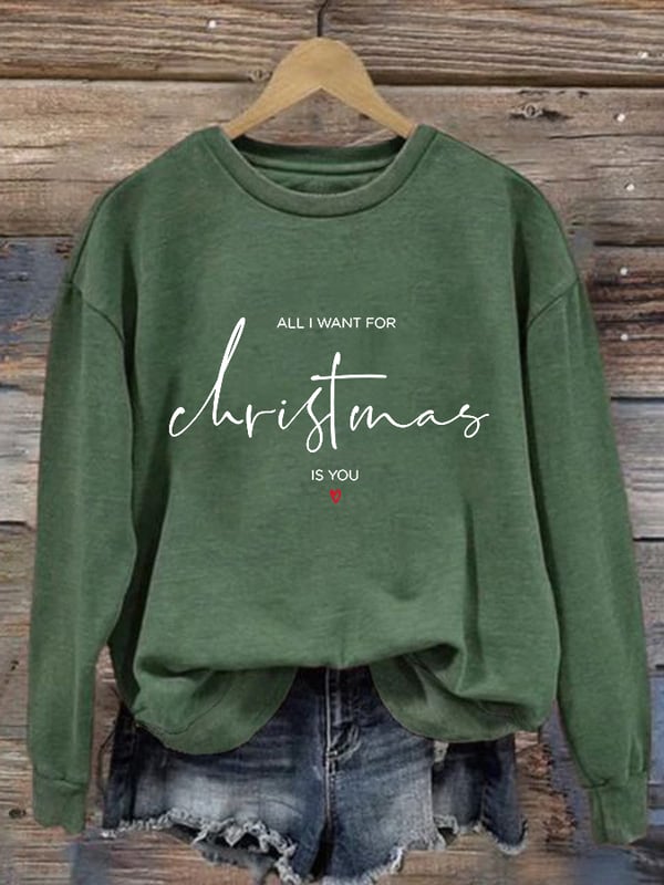 Retro All I Want For Christmas Is You Sweatshirt