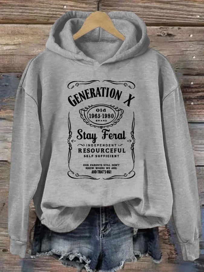 Gen X Stay Feral Hoodie