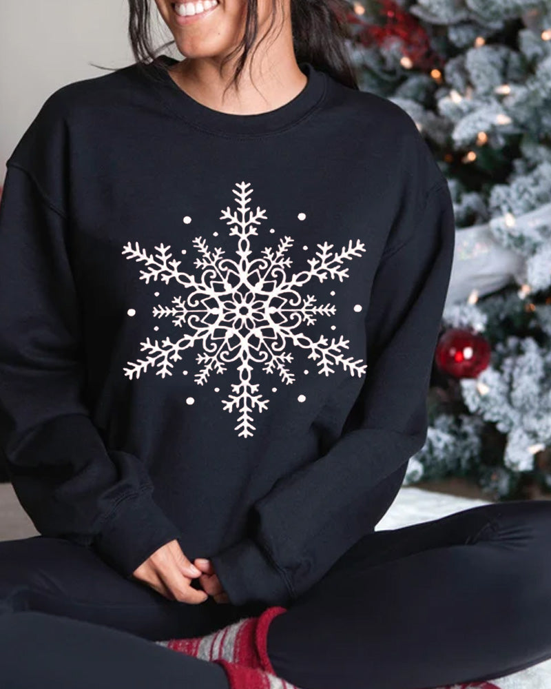 Women's Christmas Style Print Sweatshirt