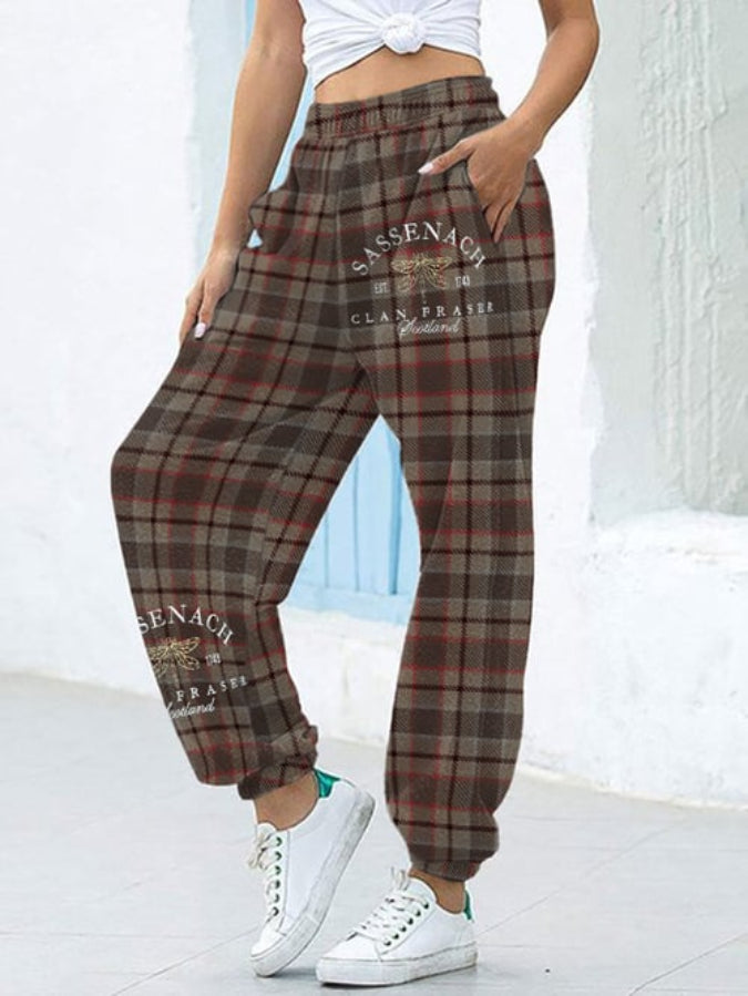 Women's Sassenach Est.1743 Clan Fraser Outlander Print Trousers