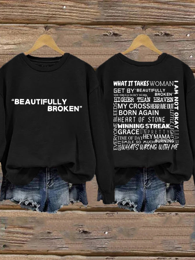 Women's Country Music Printed Casual Sweatshirt