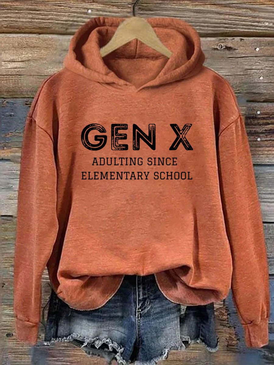 Gen X Erwachsen seit der Grundschule Hoodie