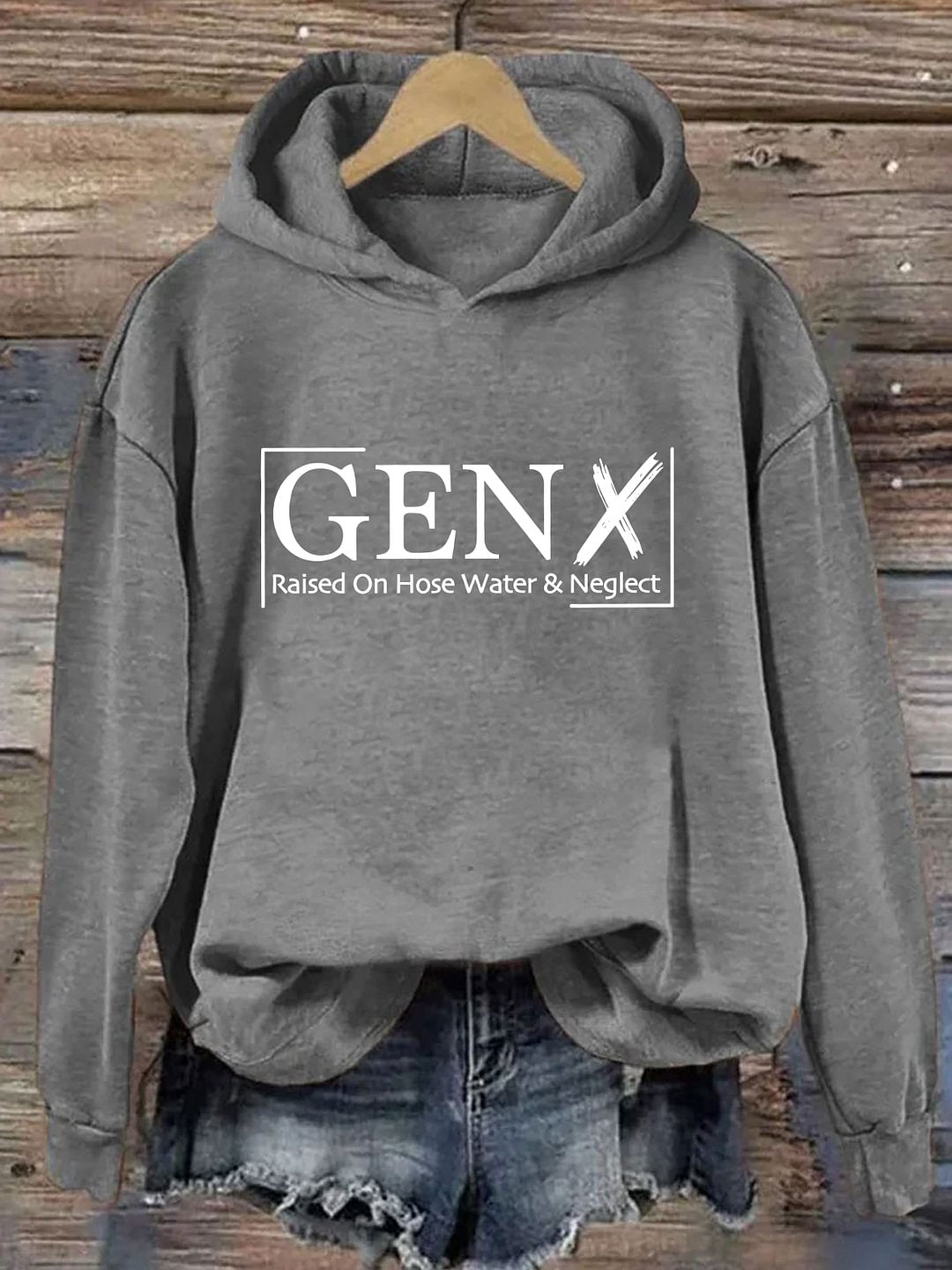 Gen X mit Schlauchwasser und Vernachlässigung aufgewachsen Hoodie