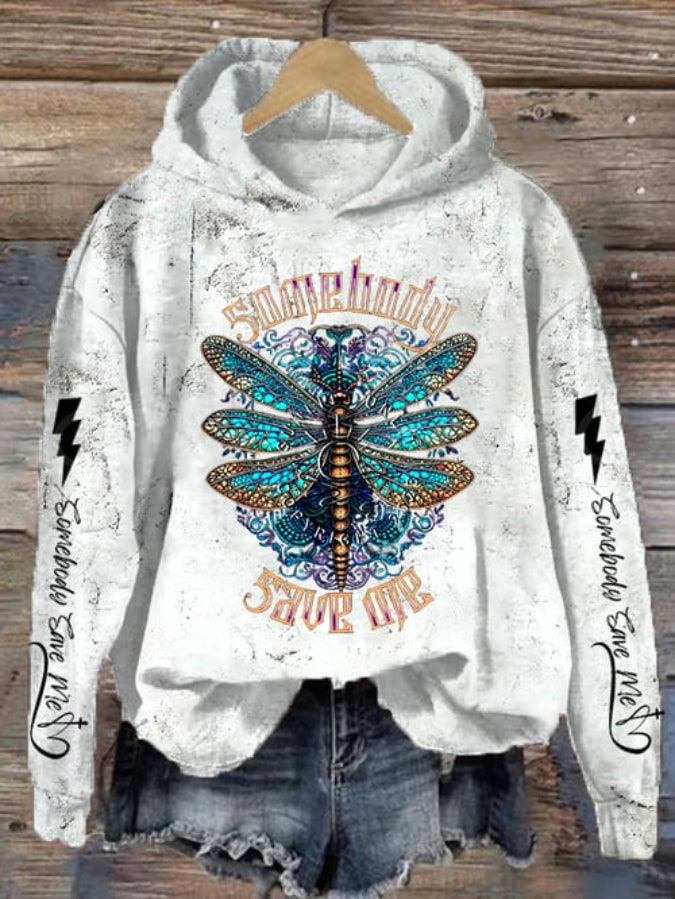 Women's Country Music Print Hoodie