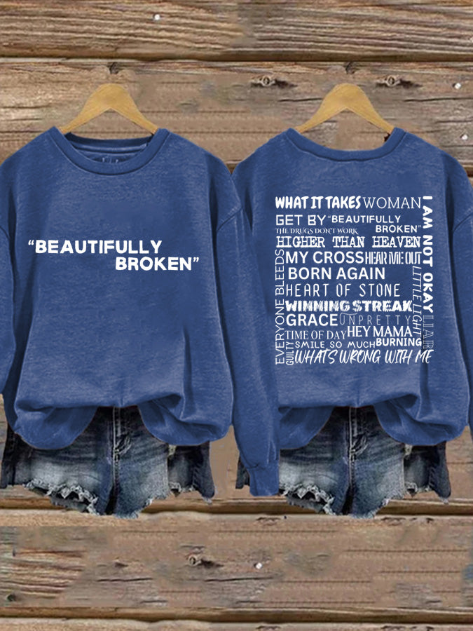 Women's Country Music Printed Casual Sweatshirt