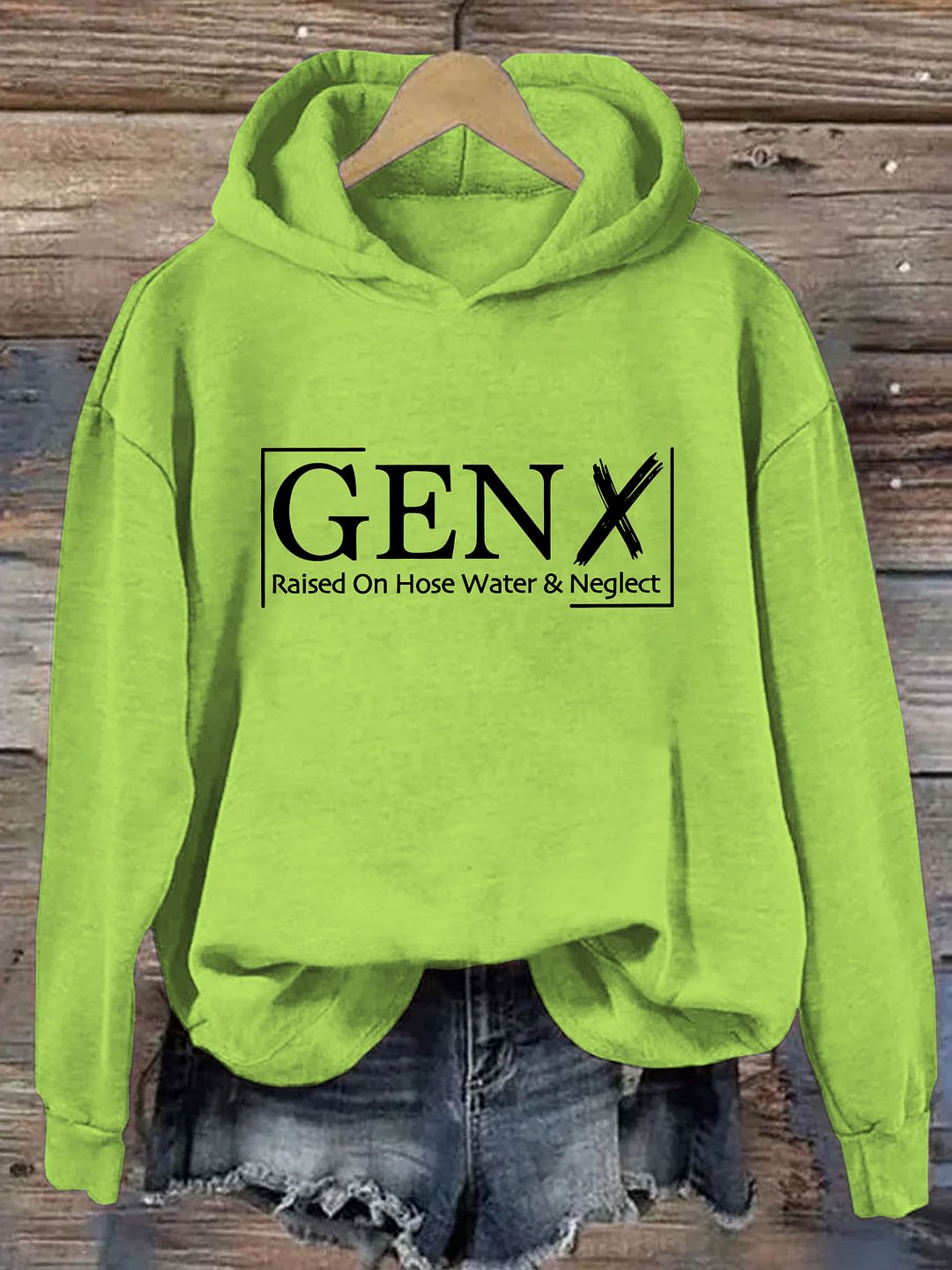 Gen X mit Schlauchwasser und Vernachlässigung aufgewachsen Hoodie