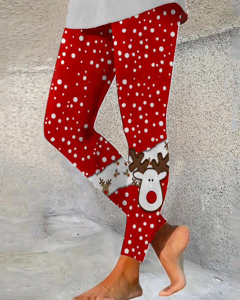 Women's Christmas Style Print Leggings