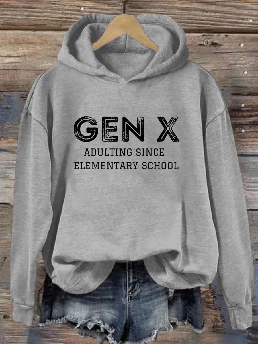 Gen X Erwachsen seit der Grundschule Hoodie