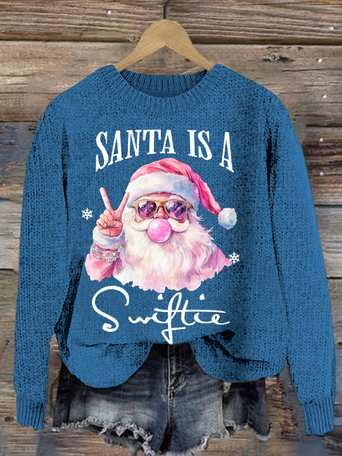 Santa Is A Swiftie Weihnachtspullover für Damen