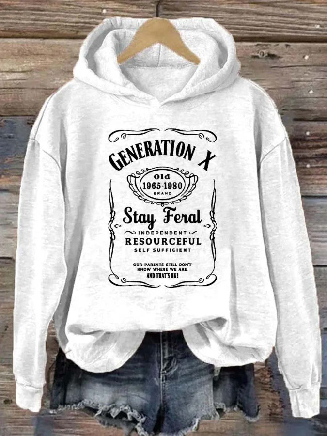 Gen X Stay Feral Hoodie