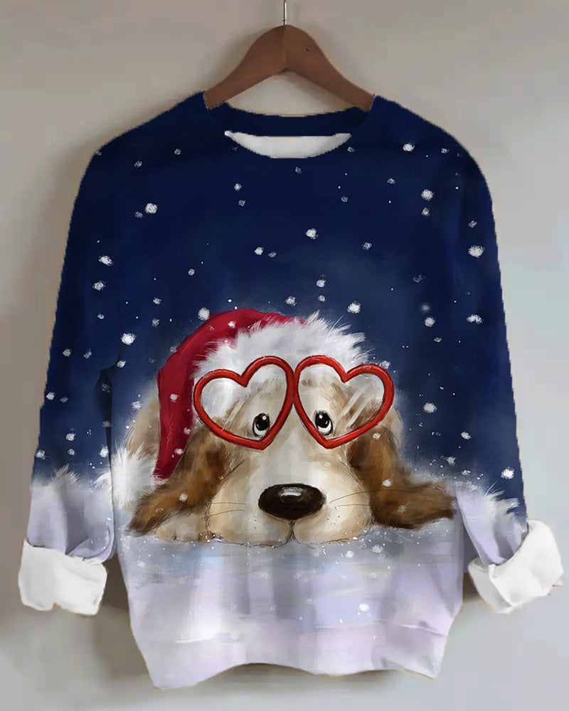 Women's Vintage Christmas Style Sweatshirt