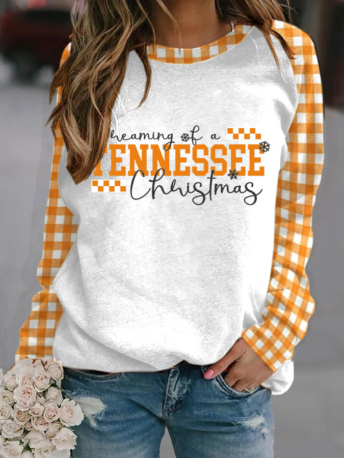 Women's Tennessee Christmas Print Sweatshirt