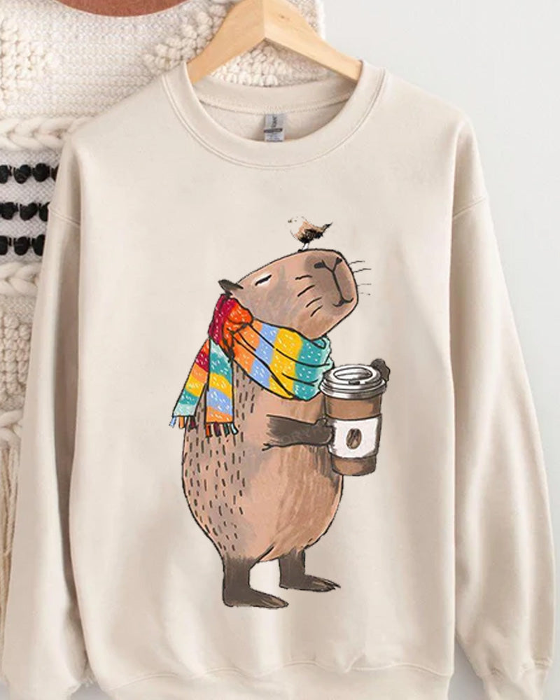 Women's Animals Style Print Sweatshirt