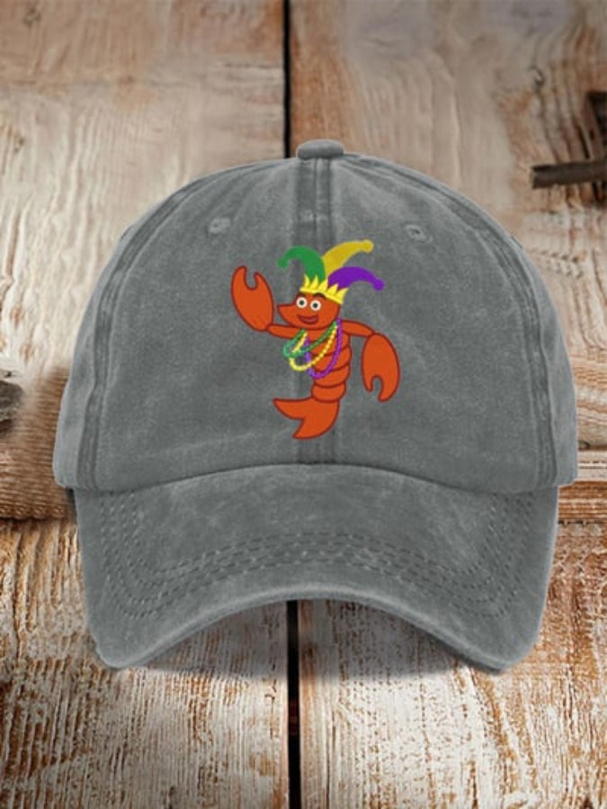 Unisex Distressed Cotton Mardi Gras Hat