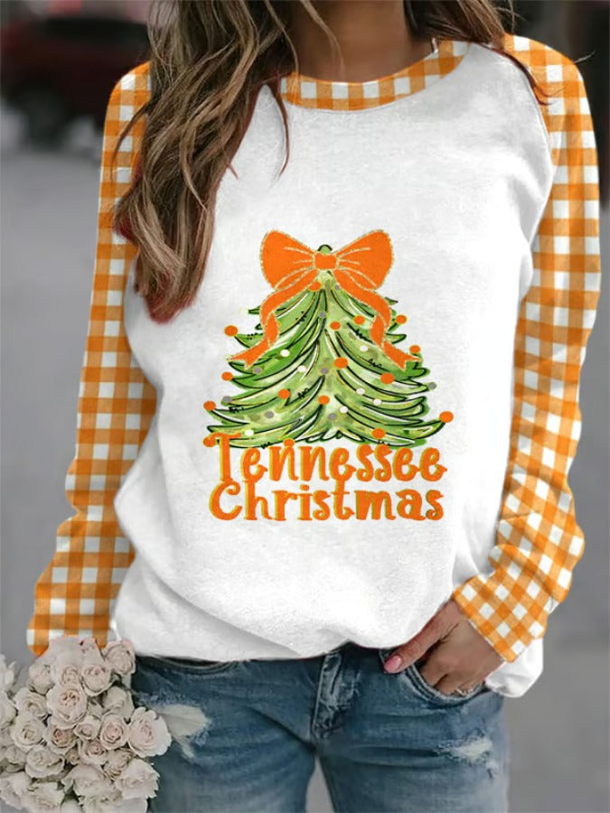 Women's Tennessee Christmas Print Sweatshirt