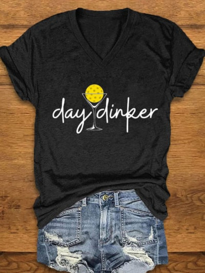 Women's Day Dinker Print T-shirt