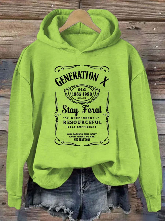 Gen X Stay Feral Hoodie