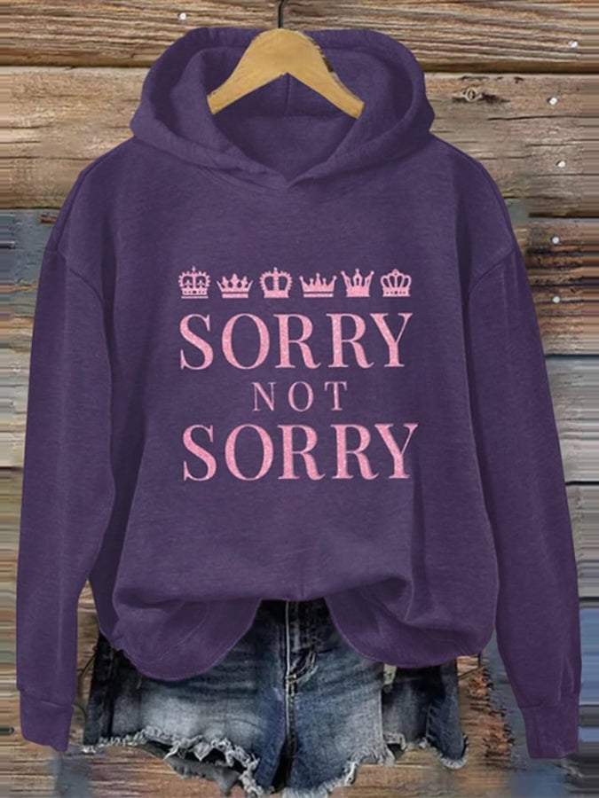 Six Musical Glitter Sorry Not Sorry Herstory Hoodie