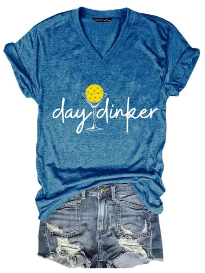 Women's Day Dinker Print T-shirt