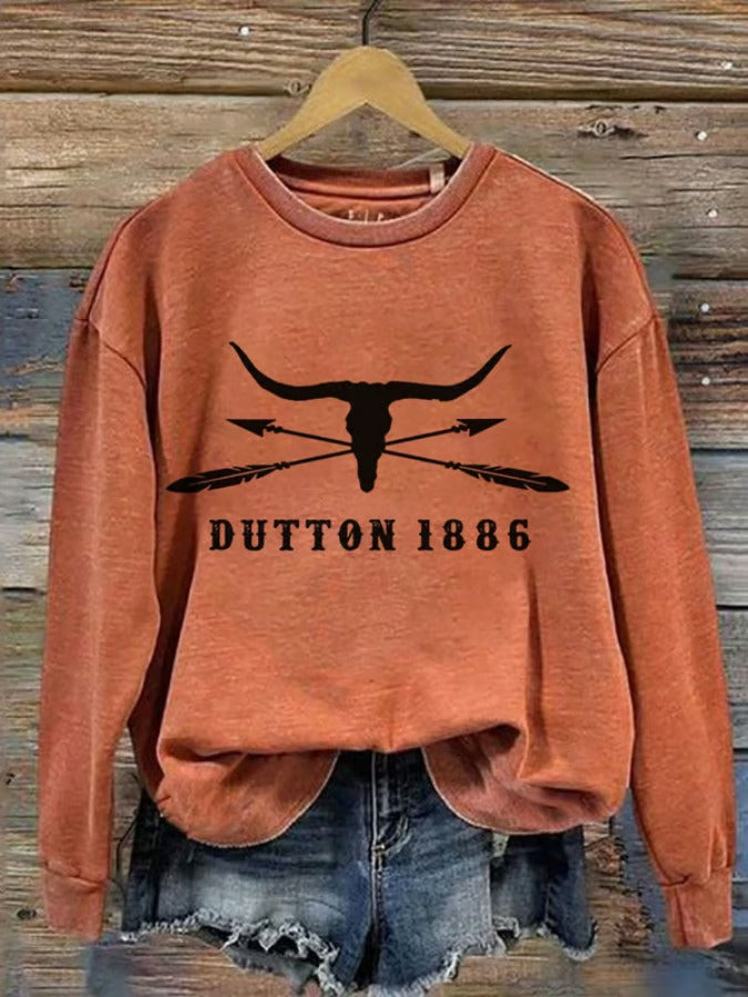 Women's Dutton 1886 Print Crew Neck Sweatshirt