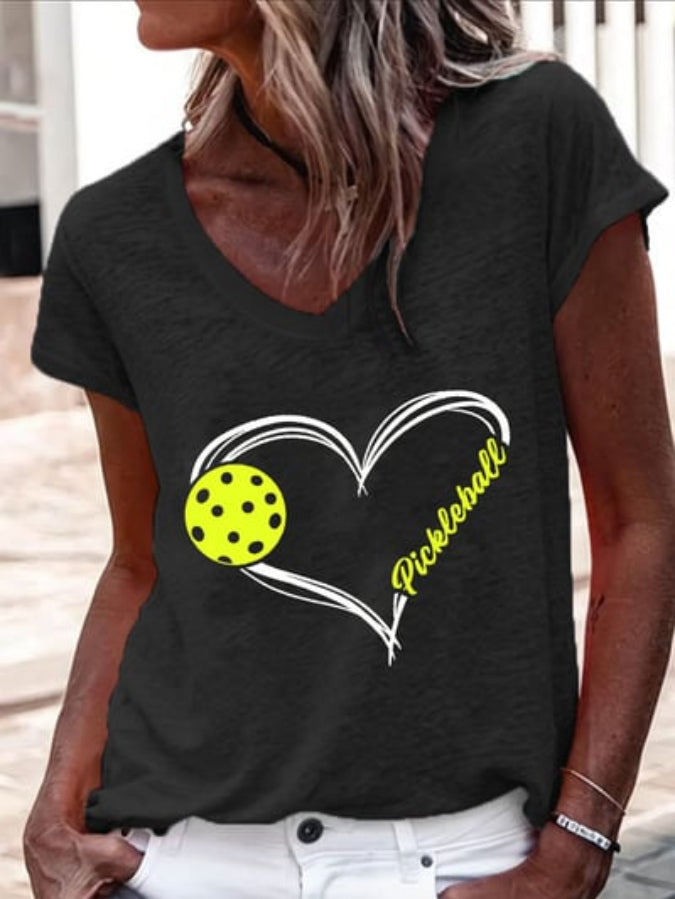 Women's Pickleball V-Neck T-Shirt