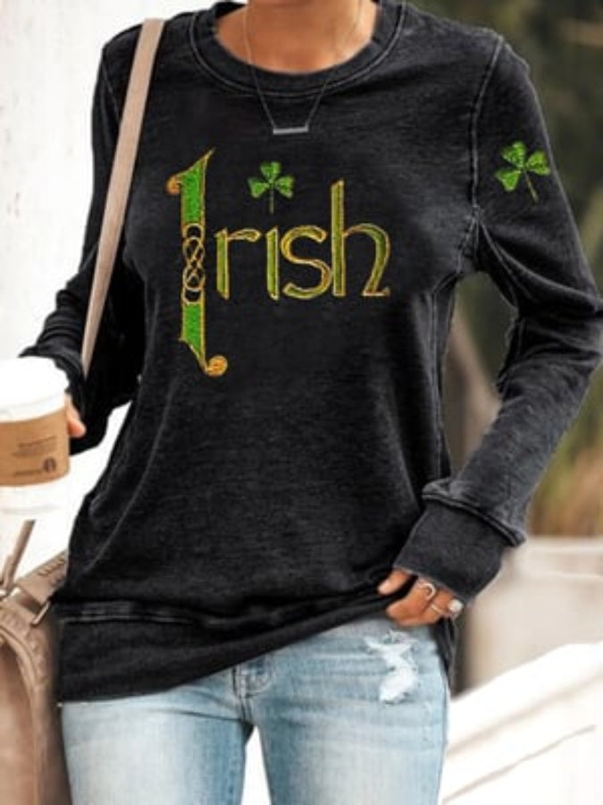 Women's St. Patrick's Day Irish Shamrock Sweatshirt