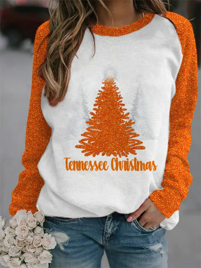 Women's Tennessee Christmas Print Sweatshirt