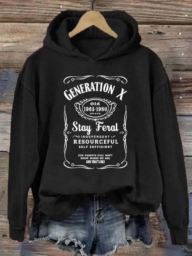 Gen X Stay Feral Hoodie