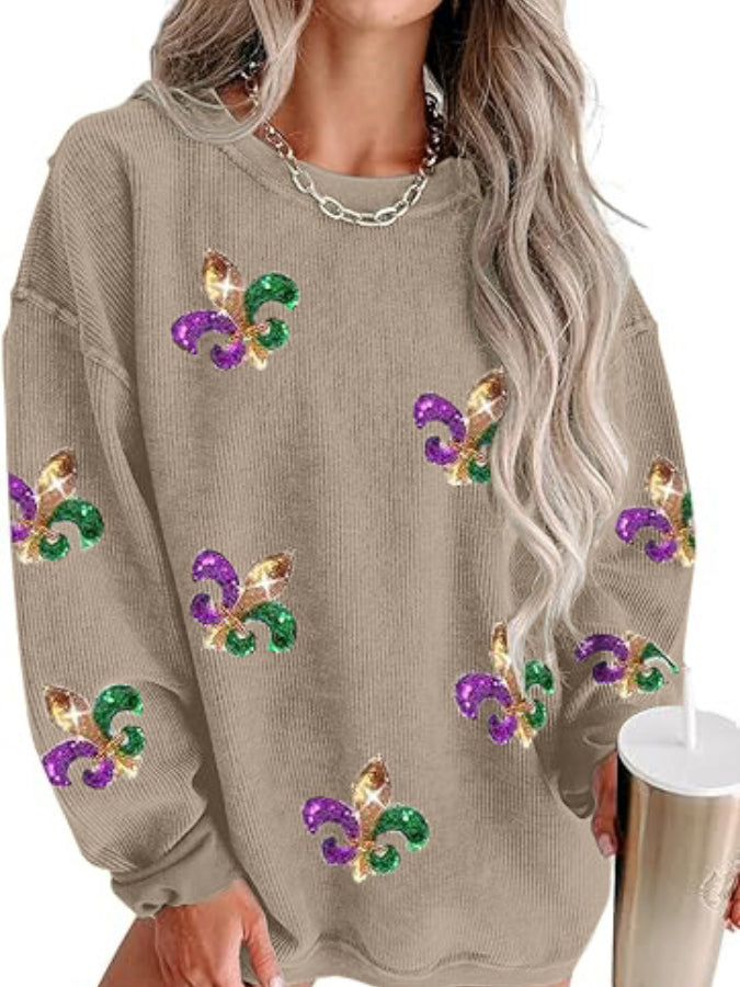 Women's Fashion Round Neck Casual Sweatshirt