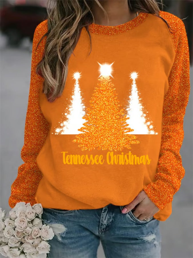 Women's Tennessee Christmas Print Sweatshirt