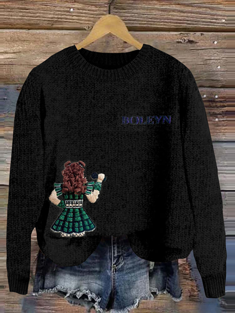 Six The Musical Boleyn Character Inspired Embroidered Sweater