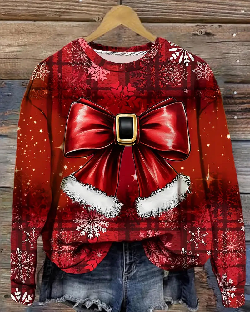 Women's Vintage Christmas Style Sweatshirt