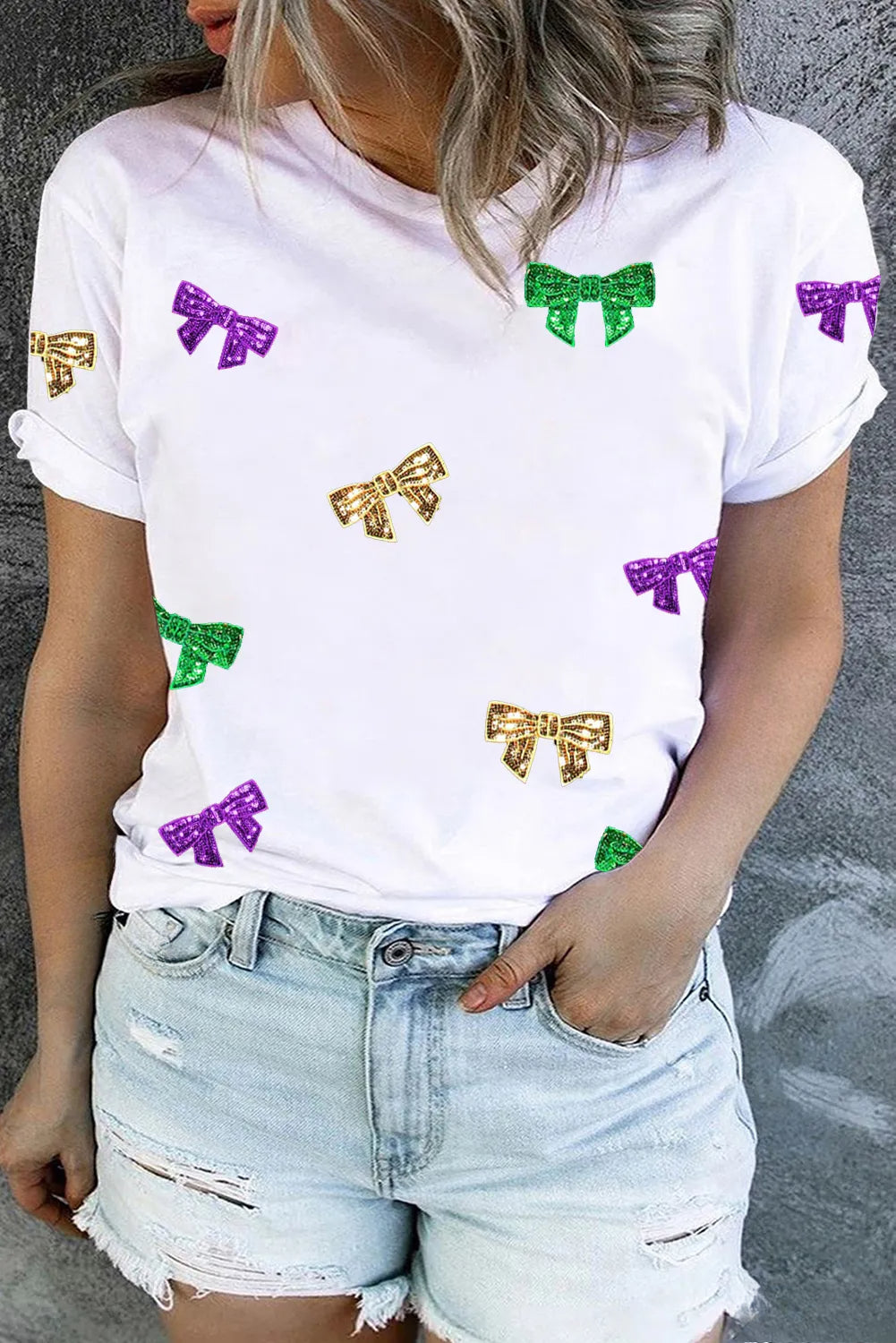 Retro Mardi Gras Crawfish Print T-Shirt