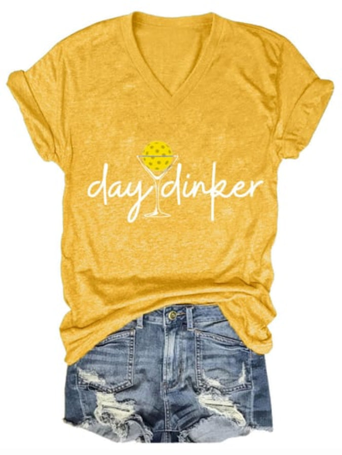 Women's Day Dinker Print T-shirt